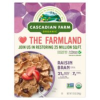 Cascadian Farm Organic Raisin Bran Cereal, 12 oz, 12 Ounce