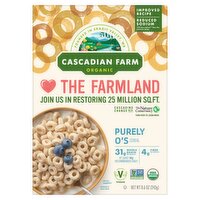 Cascadian Farm Organic Purely O's Cereal, 8.6 oz