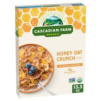Cascadian Farm Organic Honey Oat Crunch Cereal, 13.5 oz