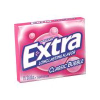 Extra Classic Bubble Sugarfree Gum, Single Pack, 15 oz