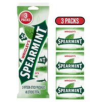 Wrigley's Spearmint Gum Sticks, 45 count