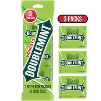 Wrigley's Doublemint Gum Sticks, 45 count