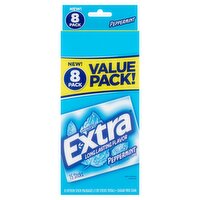 Wrigley's Extra Peppermint Sugar Free Gum Value Pack!, 15 count, 8 pack