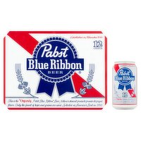 Pabst Blue Ribbon Beer, 12 count, 12 fl oz