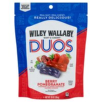 Wiley Wallaby Duos Soft & Chewy Strawberry & Blueberry Pomegranate Flavored Licorices, 10 oz
