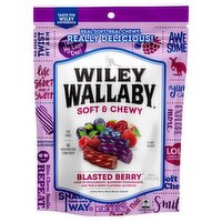 Wiley Wallaby Soft & Chewy Blasted Berry Licorice, 10 oz