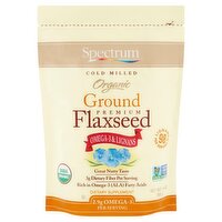 Spectrum Essentials Organic Ground Premium Flaxseed Dietary Supplement, 14 oz