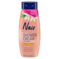 Nair Moroccan Argan Oil & Orange Blossom Hair Remover Shower Cream, 12 oz, 12 Ounce