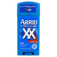 Arrid Extra Extra Dry XX Regular Solid Antiperspirant Deodorant, 2.6 oz