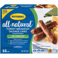 Butterball Turkey Breakfast Sausage Links, 12 count, 8 oz, 8 Ounce