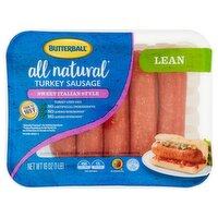 Butterball Lean Sweet Italian Style Turkey Sausage, 16 oz