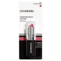 Covergirl Continuous Color 425 Vintage Wine Lipstick, .44 fl oz liq