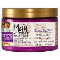 Maui Moisture Hair Care Heal & Hydrate + Shea Butter Hair Mask, 12 oz