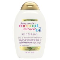 Ogx Extra Strength Damage Remedy + Coconut Miracle Oil Shampoo, 13 fl oz