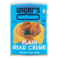 Unger's Plain Bread Crumbs Chapeleure, 15 oz