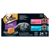 Sheba Paté in Natural Juices Seafood Premium Cat Food Variety Pack, 1.32 oz, 24 count