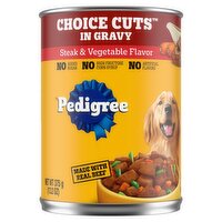 Pedigree Choice Cuts in Gravy Steak & Vegetable Flavor Food for Dogs, 13.2 oz