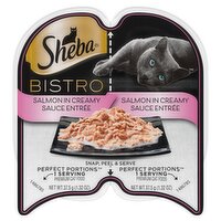 Sheba Bistro Salmon in Creamy Sauce Entrée Perfect Portions Premium Cat Food, 1.32 oz