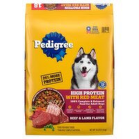 Pedigree High Protein Beef & Lamb Flavor Food for Adult Dogs, 18 lb