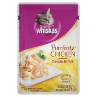 Whiskas Purrfectly Chicken Entree Food for Cats, 3.0 oz