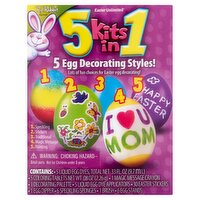 Easter Unlimited 5 Kits in 1 Egg Decorating Kit