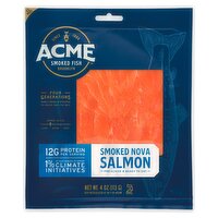 Acme Smoked Fish Acme Smoked Fish Smoked Nova Salmon, 4 oz, 4 Ounce 