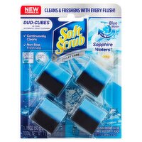 Soft Scrub Sapphire Waters Duo-Cubes In-Tank Automatic Toilet Cleaner, 1.76 oz, 4 count