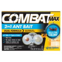 Combat Max 2in1 Ant Bait Stations, 4 count, 0.84 oz