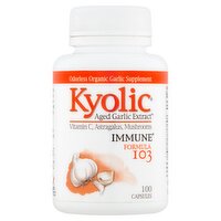 Kyolic Aged Garlic Extract Organic Immune Supplement, 100 count