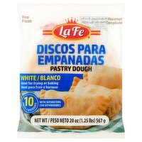 La Fe White Pastry Dough, 10 count, 20 oz, 20 Ounce