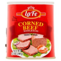 La Fe Corned Beef with Juices, 12 oz