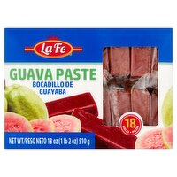 La Fe Guava Paste, 18 count, 18 oz
