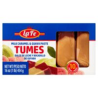 La Fe Milk Caramel & Guava Paste Tumes, 10 count, 16 oz