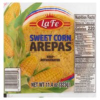 La Fe Sweet Corn Arepas, 11.4 oz
