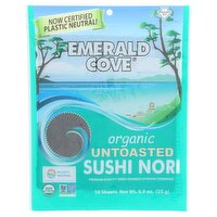 Emerald Cove Organic Untoasted Nori, 10 count, 0.9 oz