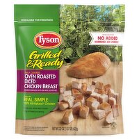 Tyson Grilled & Ready Oven Roasted Diced Chicken Breast, 22 oz, 22 Ounce