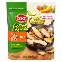 Tyson Grilled & Ready Fully Cooked Fajita Chicken Breast Strips, 22 oz