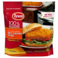 Tyson Fully Cooked & Breaded Spicy Chicken Patties, 26 oz