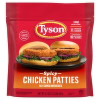 Tyson Fully Cooked and Breaded Spicy Chicken Patties, 23 oz, 23 Ounce