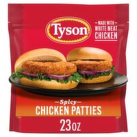 Tyson Fully Cooked and Breaded Spicy Chicken Patties, 23 oz