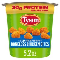 Tyson Lightly Breaded Boneless Chicken Bites, 5.2 oz, 5.2 Ounce