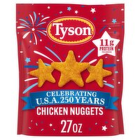 Tyson Chicken Nuggets, Celebrating USA 250 Years, Fully Cooked Frozen Appetizers, 27 oz