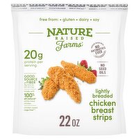 Nature Raised Farms® Breaded Chicken Breast Strips Fully Cooked, 22 oz