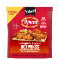 Tyson Any'tizers Buffalo Style Hot Wings Family Pack, 40 oz, 40 Ounce