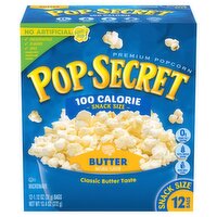 Pop Secret Butter Microwave Premium Popcorn Snack Size, 1.12 oz, 12 count, 13.4 Ounce