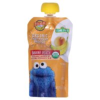 Earth's Best Organic 123 Sesame Street Banana Peach Fruit Yogurt Smoothie Baby Food, Ages 2+, 4.2 oz