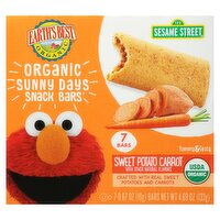 Earth's Best Organic 123 Sesame Street Sunny Days Snack Bars Baby Food, 0.67 oz, 7 count, 5.3 Ounce