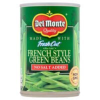 Del Monte Fresh Cut No Salt Added French Style Green Beans, 14.5 oz