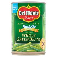Del Monte Fresh Cut Harvest Selects Blue Lake Whole Green Beans, 14.5 oz