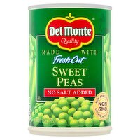 Del Monte No Salt Added Sweet Peas, 15 oz